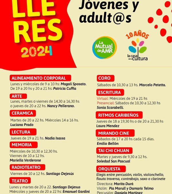 Talleres Adult@s 2024